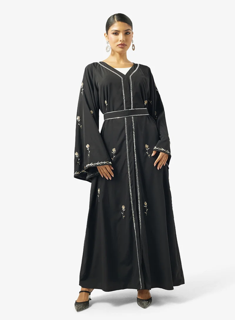 Khizana  Embroidered Abaya With Sheila for Women | Best Price UAE